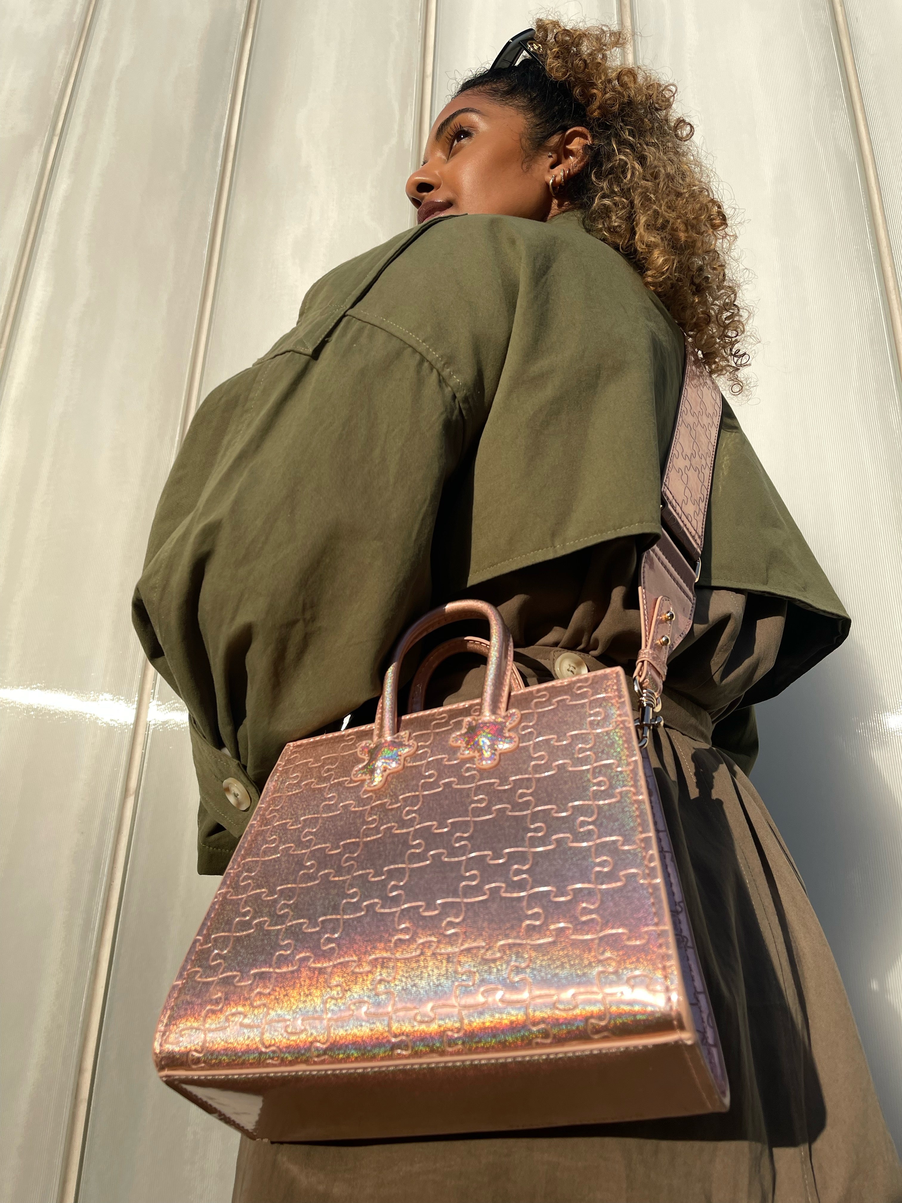 Ibukun Tiny Tote | Pink Glitter - Daniel Diyepirye™️